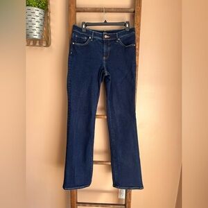 Express Dark Blue Women's Boot Cut Jeans Tall Length